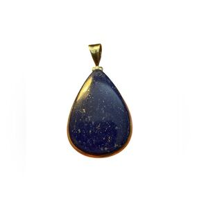 Blue lapis pendant in solid Sterling silver